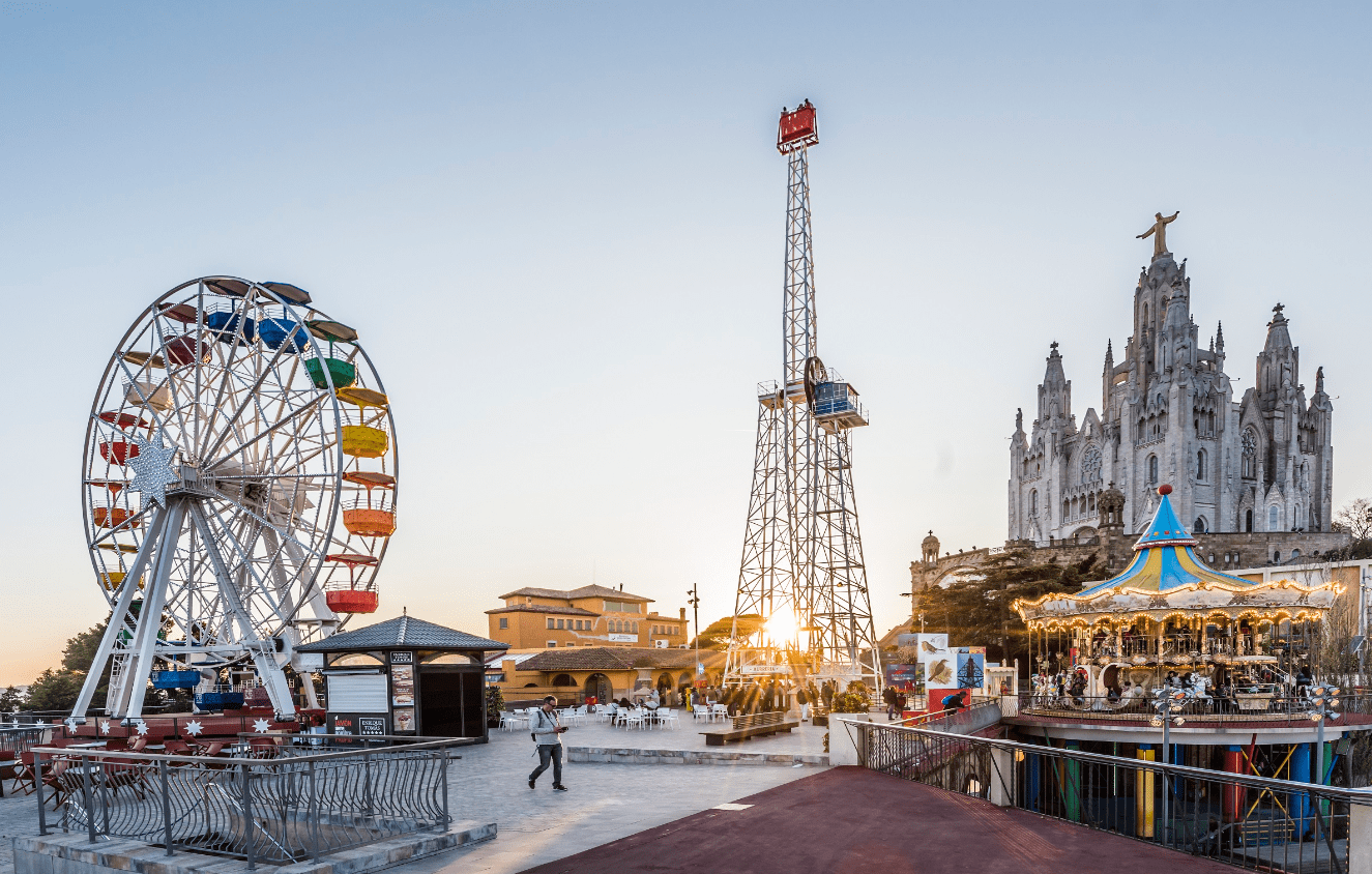 Parque del Tibidabo abierto en Semana Santa en Barcelona