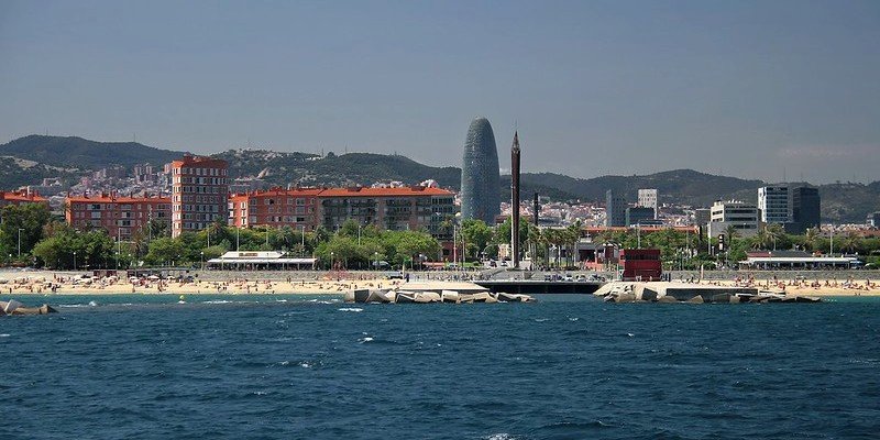 Views of Poblenou beaches