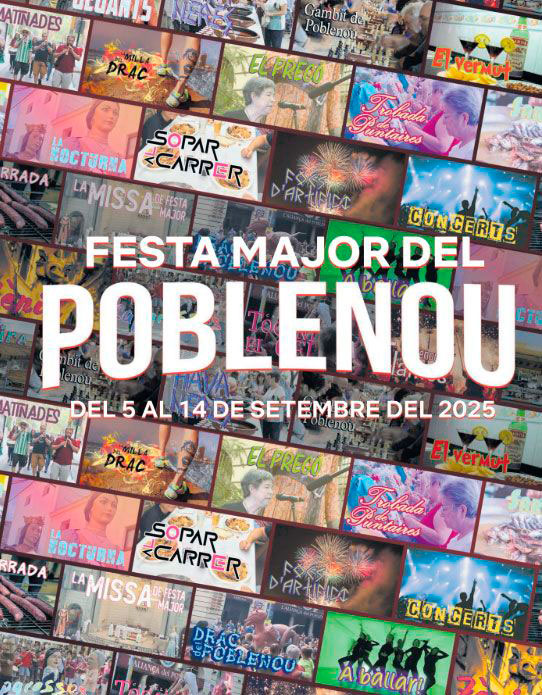 Carte de la Festa Major, Poblenou