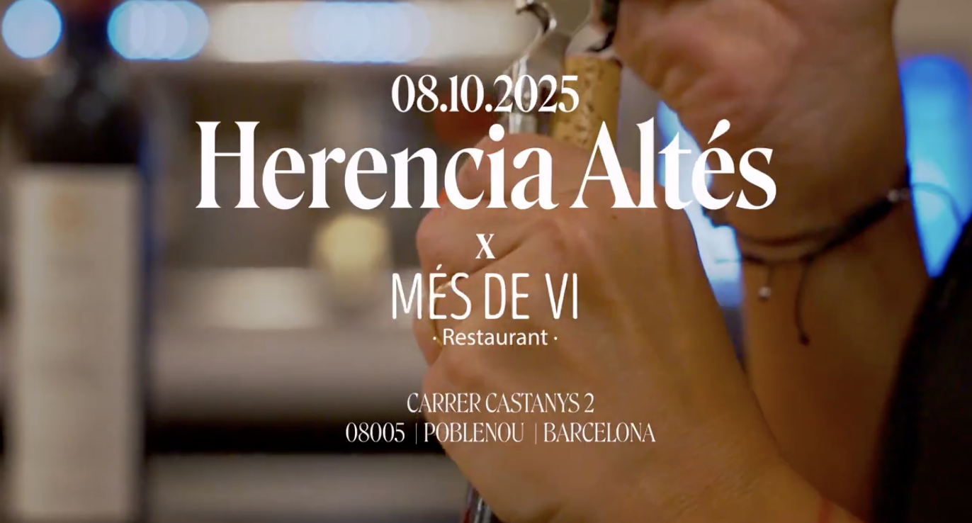Cena maridaje Herència Altés en Més de Vi